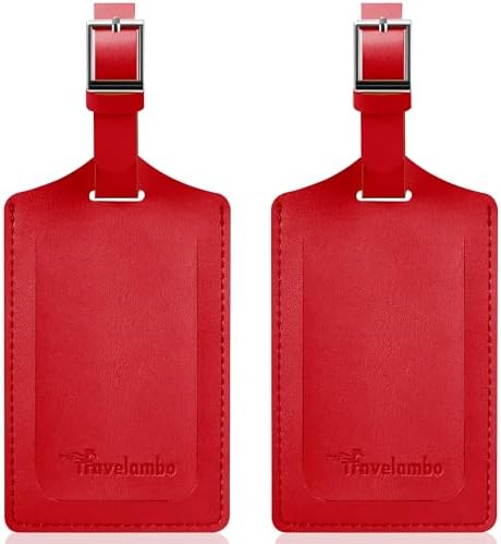 2 Pack Luggage Tags for Suitcases Airplane Travel Essentials
